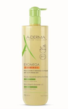 A-DERMA Exomega Control Olejek emolient pod prysznic, 750 ml