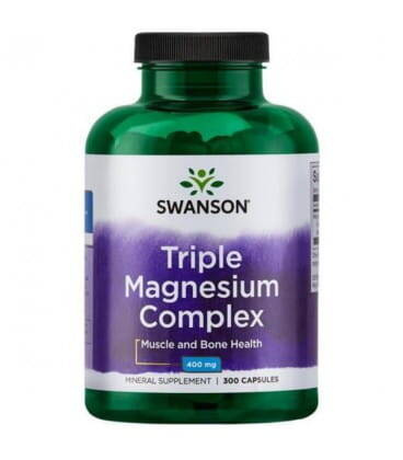 SWANSON Triple Magnesium Complex 400 mg, 30 kapsułek