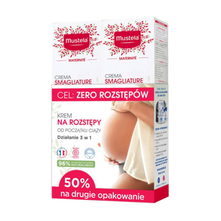 Mustela Maternite krem na rozstępy z zapachem, duopak 2x150ml