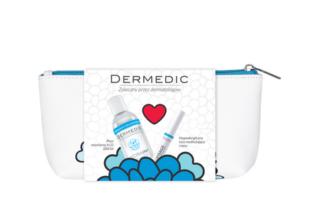 DERMEDIC HYDRAIN3 HIALURO Płyn micelarny 200 ml + Tusz do rzęs 8 g