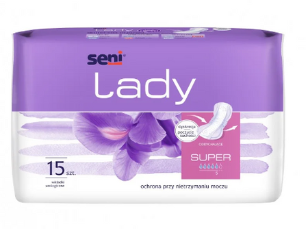 SENI LADY Super Wkładki urologiczne, 15 szt.