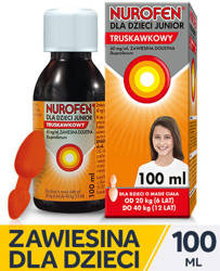 Nurofen syrop JUNIOR truskawkowy 100ml, 