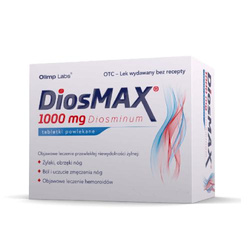 DIOSMAX 1000mg Lek doustny przy hemoroidach i żylakach odbytu 30 tabletek.
