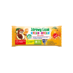 Zdrowy Lizak Mniam-Mniam o smaku pomarańczowym 1 sztuka