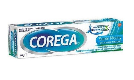 Corega Super Mocny delikatnie miętowy 40g