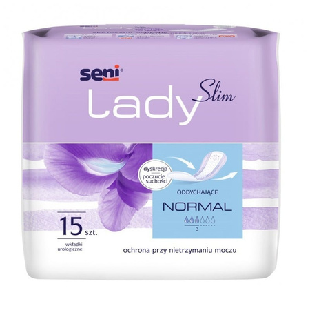 Seni Lady Slim Normal - wkładki urologiczne, 15 sztuk