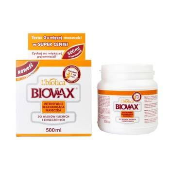 BIOVAX Maseczka regenerująca do włosów suchych i zniszczonych, 500 ml