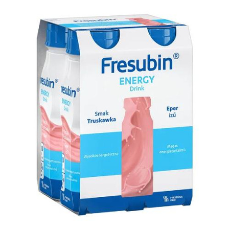 Fresubin Energy Drink Truskawka płyn doustny, 4x200ml