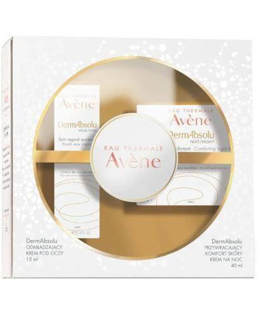 Avene Dermabsolu Krem na noc przywracający komfort 40ml + Krem pod oczy odmładzający 15ml