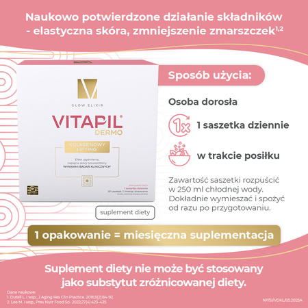 Vitapil Dermo Kolagenowy Lifting, 30 saszetek 