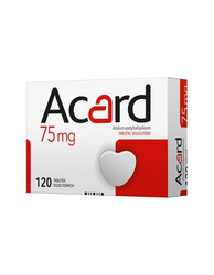 Acard 75mg 120 tabletek dojelitowych