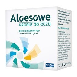 Aloesowe krople do oczu 20 ampułek po 0,4ml 