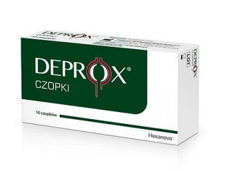 Deprox czopki doodbytnicze, 10 sztuk (2 blistry po 5 sztuk)