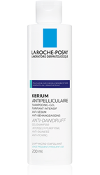 LA ROCHE-POSAY KERIUM Szampon-żel przeciwłupieżowy do włosów (łupież tłusty) 200ml 