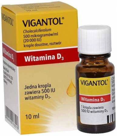 Vigantol krop.doust.,roztw. 0,5mg/ml 10ml