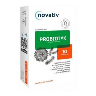 Novativ Probiotyk 5 mld bakterii, 10 kapsułek