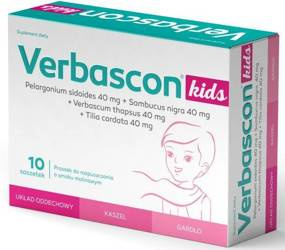 Verbascon Grip Kids proszek, 10 saszetek