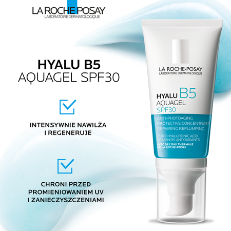 LRP HYALU B5 Aquagel SPF30 żel 50ml