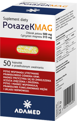 Potazek MAG 50 kapsułek o przedłużonym uwalnianiu