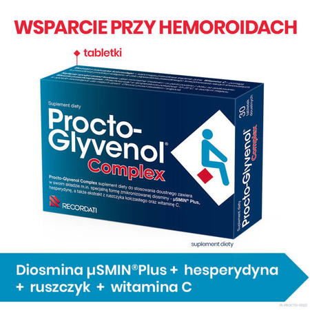 Procto-Glyvenol Complex 30 mg, 30 tabletek