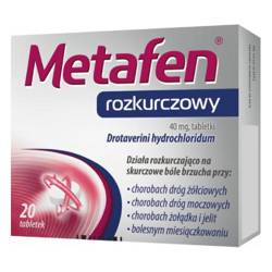 Metafen rozkurczowy 40mg, 20 tabletek