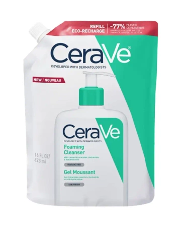 CeraVe Oczyszczający żel do mycia z ceramidami w opakowaniu uzupełniającym 473 ml