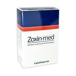 Zoxin-med szampon leczniczy 0,02g/ml 6 saszetek po 6ml