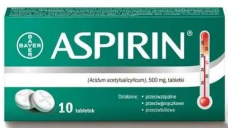 Aspirin tabletki  500 mg 10 tabl. INP