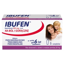 Ibufen Baby  200mg, 5 czopków
