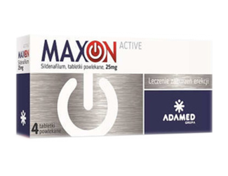 MAXON ACTIVE 25mg, 4 tabletki powlekane 
