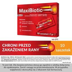 Maxibiotic maść, 10 saszetek a 1g 