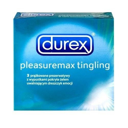 Prezerwatywy DUREX PleasureMax Tingling, 3 sztuki