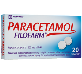 Paracetamol Filofarm tabl. 0,5g 20tabl.(bl