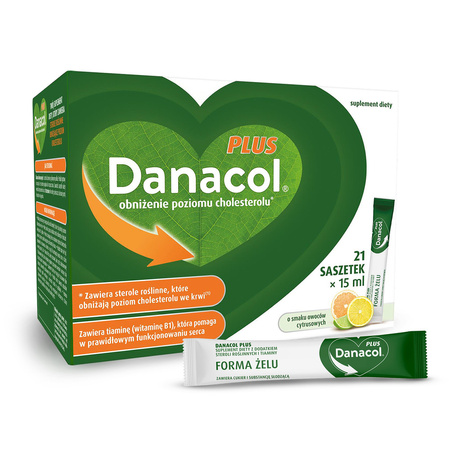 Danacol Plus 21 saszetek po 15 ml