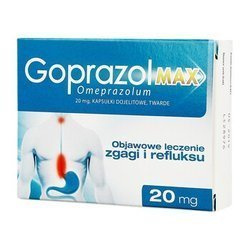 Goprazol Max 20mg, 14 kapsułek dojelitowe twarde 