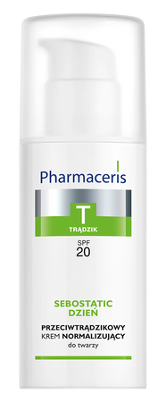 PHARMACERIS T SEBOSTATIC Przeciwtrądzikowy krem normalizujący do twarzy SPF20, 50ml 