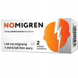 Nomigren tabletki powlekane 12,5 mg 2 tabl.