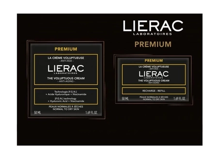 Lierac Premium Zestaw Bogaty krem przeciwzmarszczkowy, 50 ml + Refill Bogaty krem przeciwzmarszczkowy, 50 ml