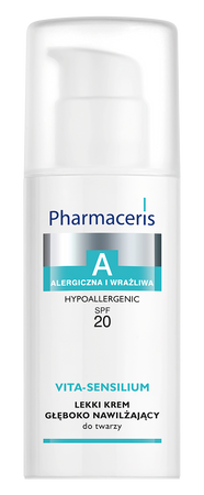 PHARMACERIS A VITA-SENSILIUM Lekki krem głęboko nawilżający do twarzy SPF20, 50ml
