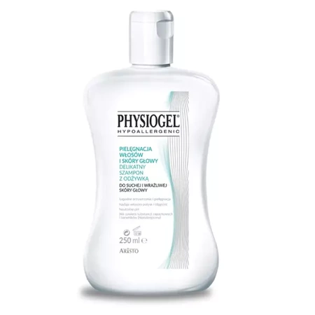 PHYSIOGEL Delikatny szampon z odżywką do suchej i wrażliwej skóry głowy 250ml