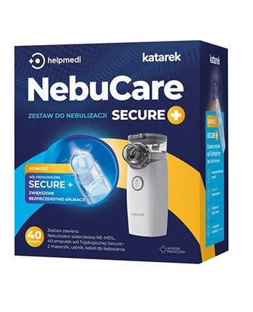KATAREK NebuCare Secure+ zestaw do nebulizacji, 1 sztuka