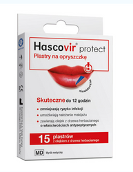 Hascovir Protect Plastry na opryszczkę, 15 sztuk