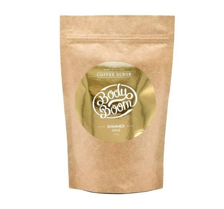 BIELENDA Body Boom Peeling kawowy- shimmer gold, 100g