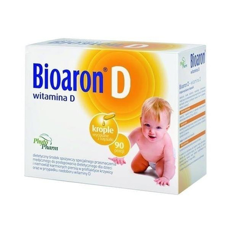 Bioaron Witamina D 400 j.m. 90 kapsułek twist data ważności 2024/02