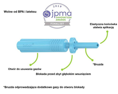 Colica Kateter rektalny na kolkę dla niemowląt, 5 sztuk