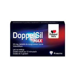 DoppelSil MAX 50mg 4 tabletki do rozgryzania i żucia 