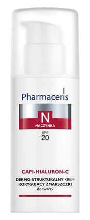PHARMACERIS N CAPI-HIALURON-C Dermo-strukturalny krem korygujący zmarszczki do twarzy SPF20, 50ml