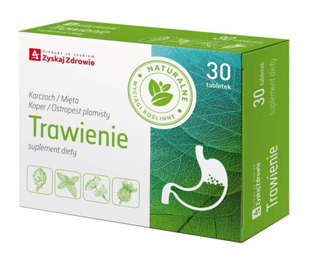 Zyskaj zdrowie Trawienie, 30 tabletek data ważności 2024/05