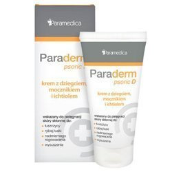 PARADERM Psoric D, krem z dziegciem, mocznikiem i ichtiolem, 85g