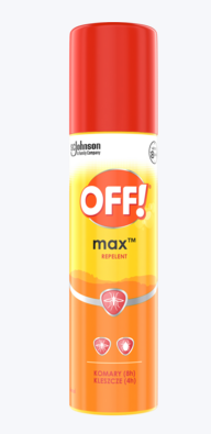 OFF MAX Płyn przeciwko komarom i kleszczom w aerozolu, 100 ml